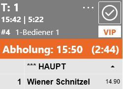 Bondisplay-Bon: Abholung inkl. VIP