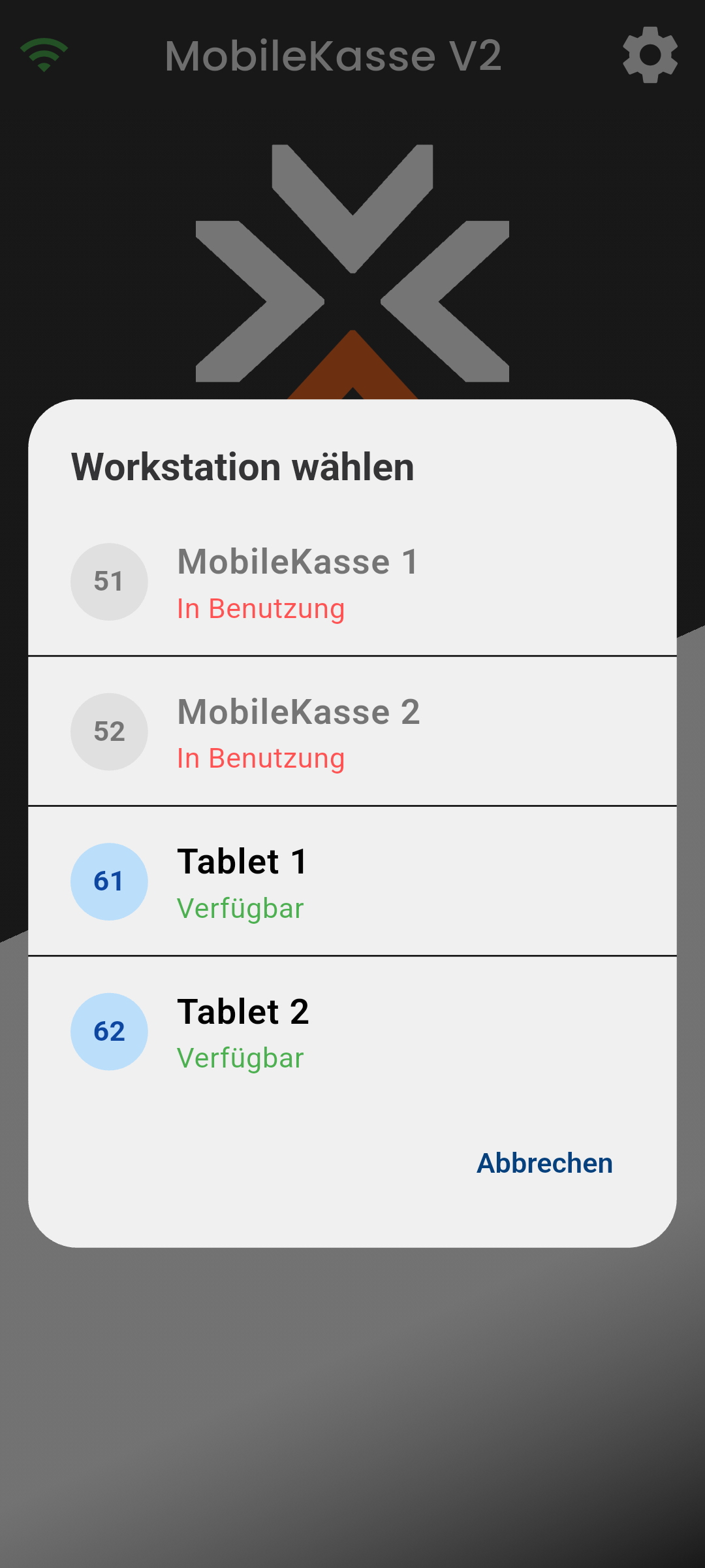 MobileKasse Settings