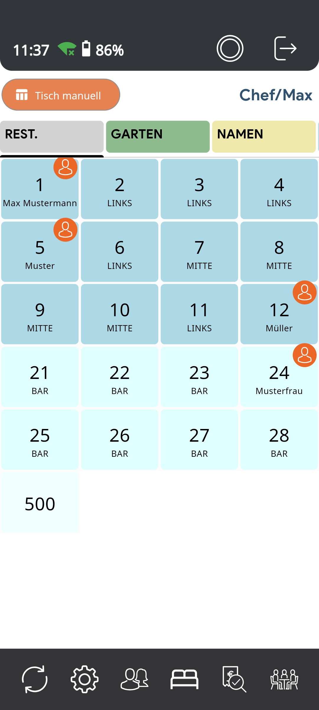 Reservierung_Tischübersicht