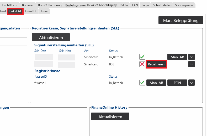 SEE registrieren