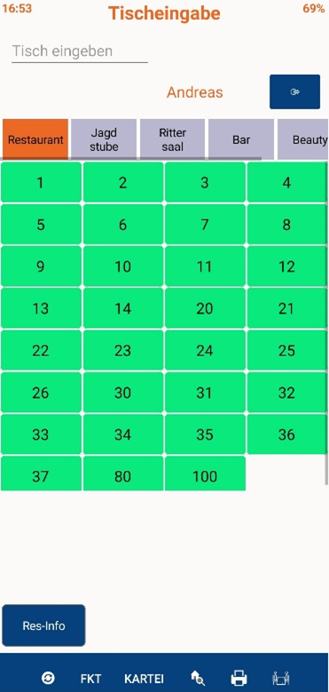 Tischplan-Übersicht
