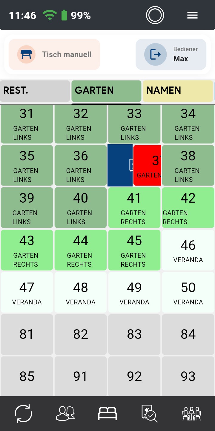 Geste Rechungsansicht