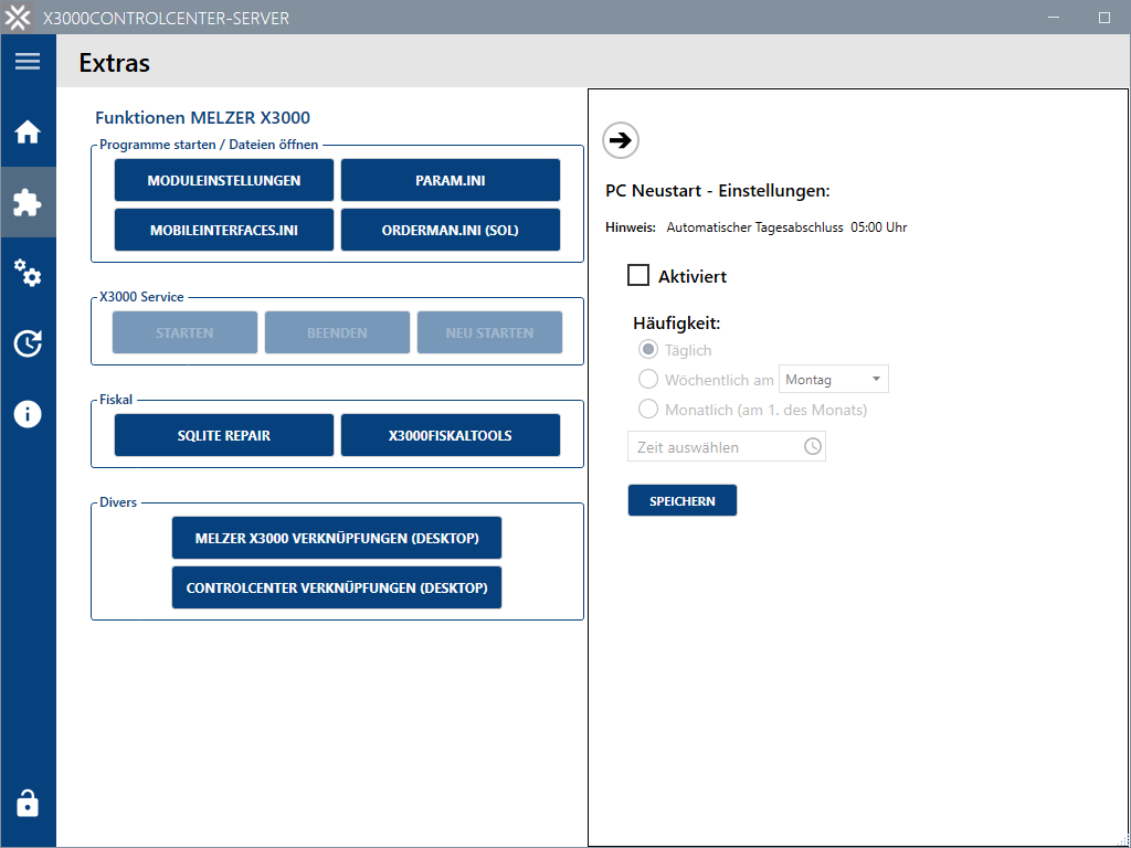 Extras Neustart