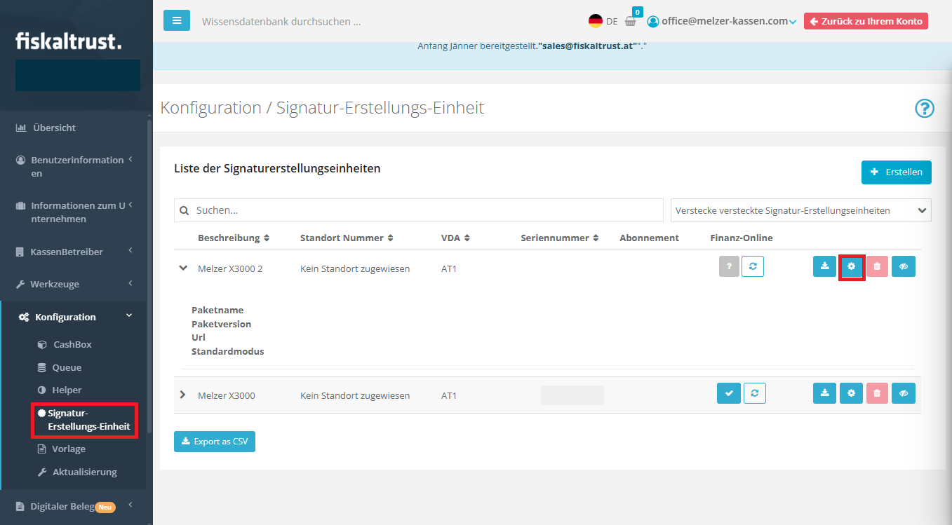 SEE-konfigurieren